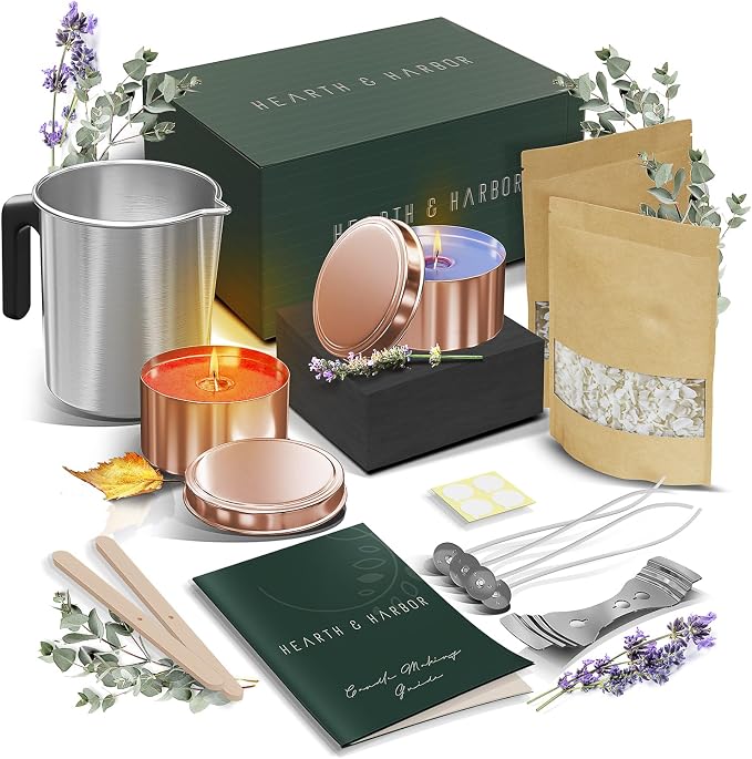 Hearth & Harbor Organic Soy Candle Making Kit by HearthHarbor