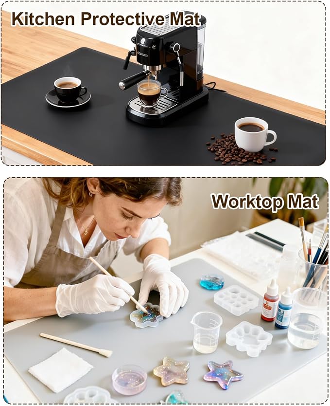 Art and Craft Silicone Mat, 24” x 16” x 2MM Large Crafting Sheet - Image 5