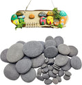 50PCS Painting Rocks, Medium Small & Tiny River Rocks by Meilala