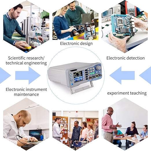 Koolertron DDS Signal Generator Counter, 2.8in Screen Display 80MHz High Precision Dual-Channel Arbitrary Waveform Generator Frequency Meter 275MSa/s