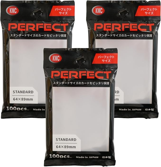 KMC 100 Pochettes Card Barrier Perfect Size Soft Sleeves, 3 Pack/Total 300 by KMC