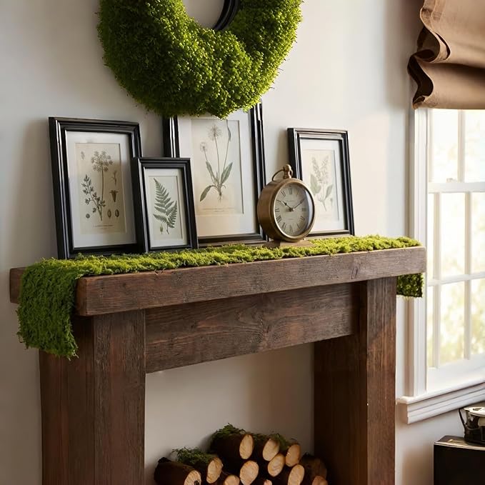 USMOLA Fake Moss Mat, Artificial Moss Table Runner - Image 8