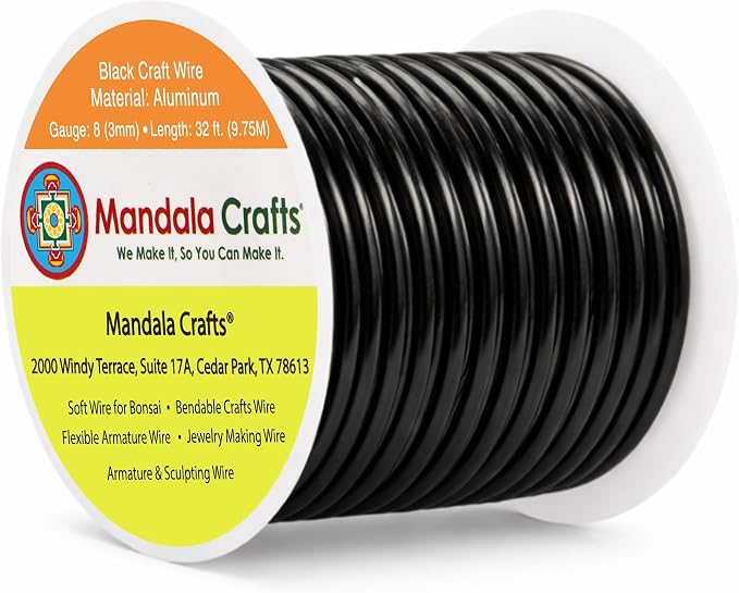 Mandala Crafts 8 Gauge Anodized Aluminum Craft Wire by MandalaCrafts