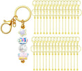 RQAYE 30pcs Beadable Keychains Keychain Bulk kit Cute Blank Bead Keychain Strip by Unknown