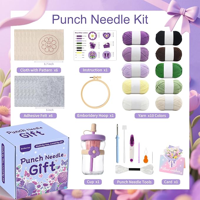 Betherioa Punch Needle Kits for Adults Beginner, Teacher Appreciation - Image 2