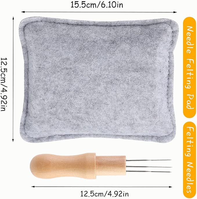 WONVOC Needle Felting Pad, Felting Kit, Needle Felting Mat - Image 2