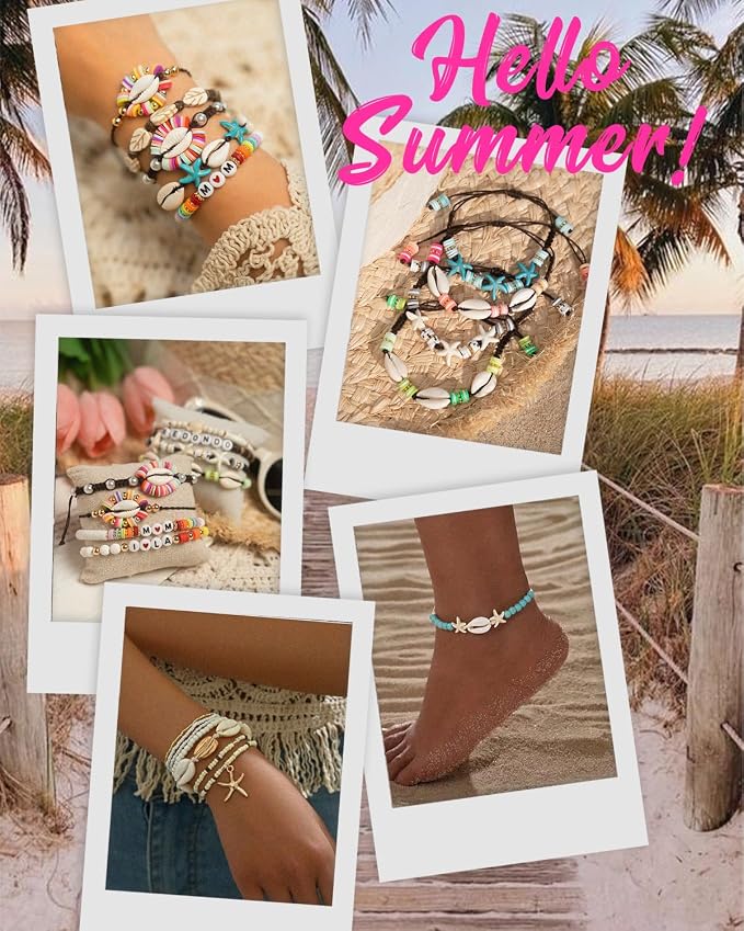 DoDoBeads Summer Bracelets Making Kit, Beach Bracelet Making Kit - Image 2