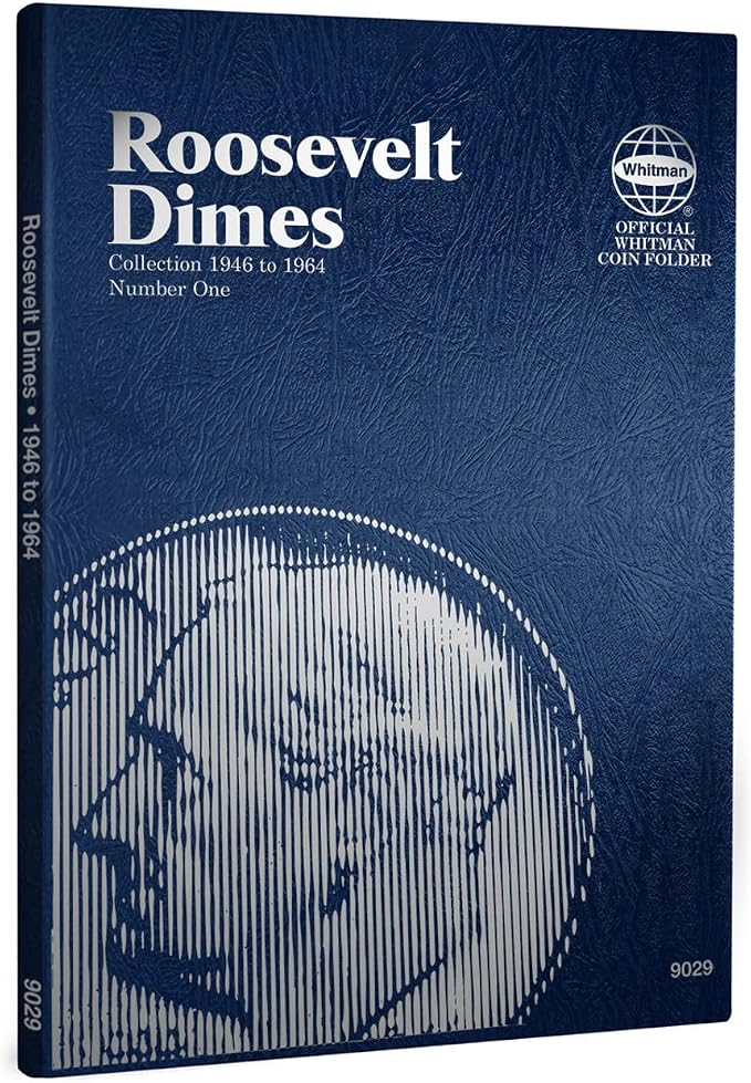 Whitman US Dime Folder Set Mercury and Roosevelt 1916 to Present Day #’s 9014 - Image 4