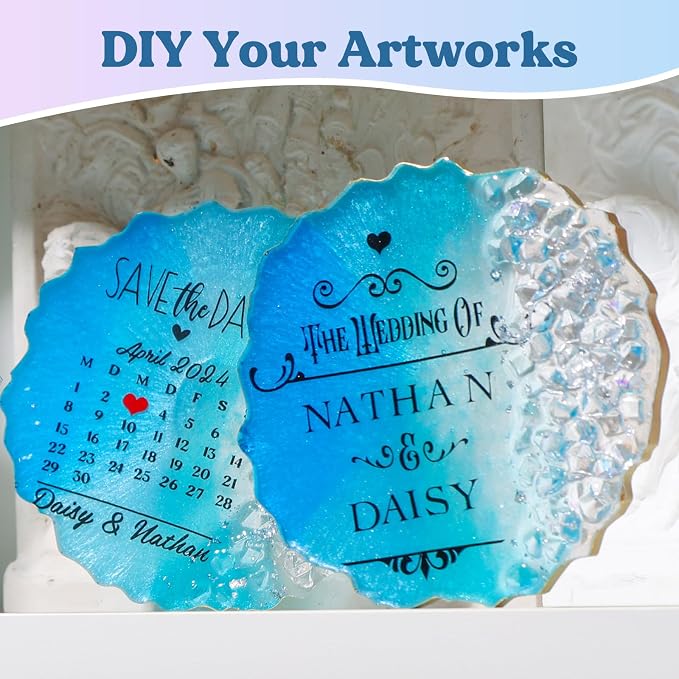 LET'S RESIN 16oz Epoxy Resin Coaster Kit - Image 8