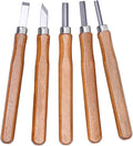 UCEC 5 Pack Linocut Wood Carving Tools Set Linoleum Hand Wood Carving Kit by UCEC