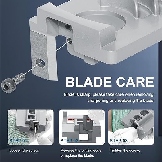 PVC Pipe Chamfer Tool with Sharp Blade for Pipe Burring, Deburring Tool for Six Pipe Sizes from 1-1/4 to 4", for PVC ABS CPVC PP PE Pipe