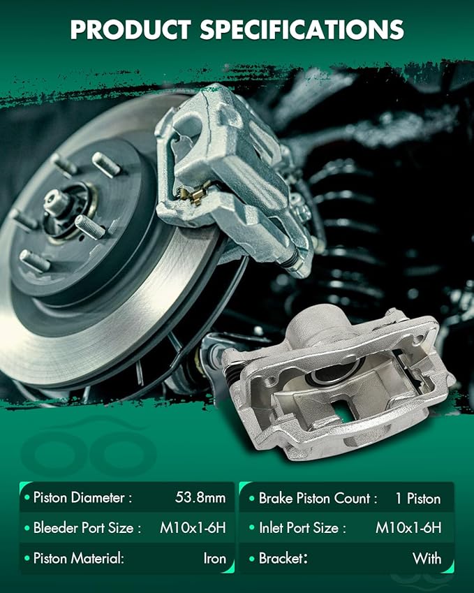 SCITOO Front Right Brake Caliper With Bracket 19B1833 Compatible For Acura EL 1997-2000 For Honda Civic 1996-2011 For Honda Insight 2010-2014