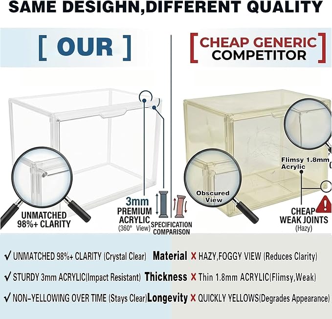 GUDEMAY Clear Stackable Plastic Storage Bins - Image 4