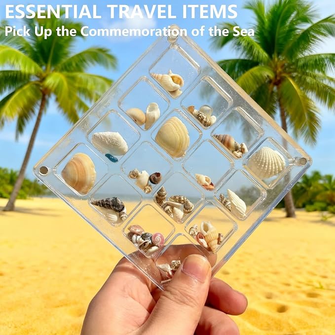 Acrylic Magnetic Seashell Display Box, Beach Shelling Collecting Tools - Image 4