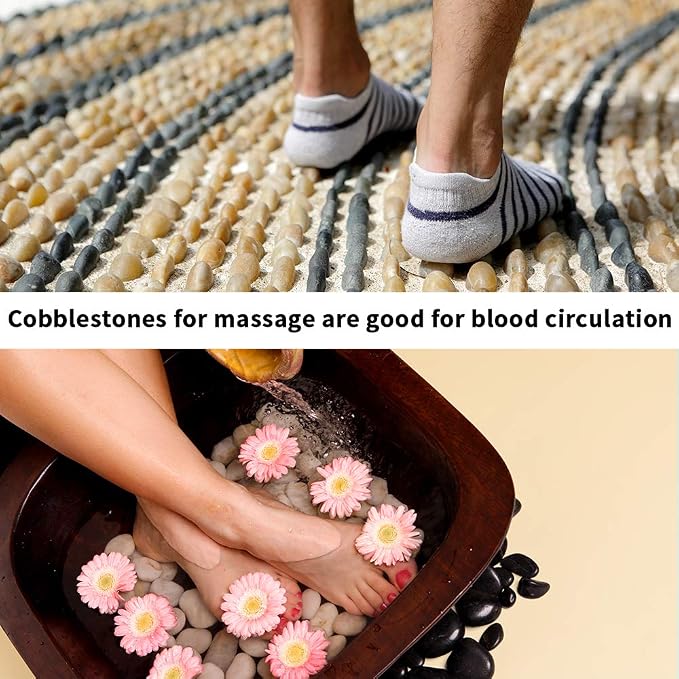 Pebbles Polished Gravel, Natural Polished Mixed Color Stones, 0.5-1.2inch Small - Image 5