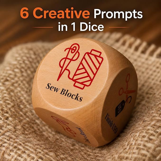 Quilting Decision Dice, Wooden Dice - Image 5