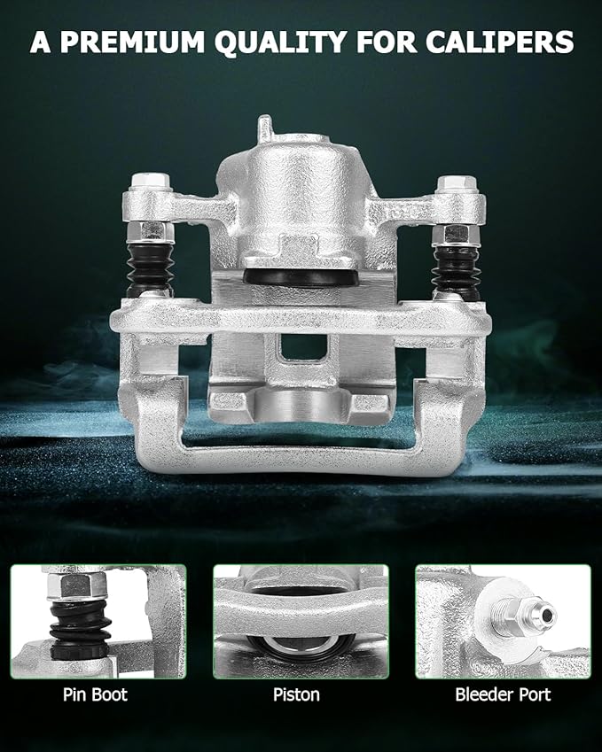 SCITOO 19B3413A 19B3412A Rear Left & Right Disc Brake Calipers Assembly w/Bracket For Hyundai For Sonata 2008-2010