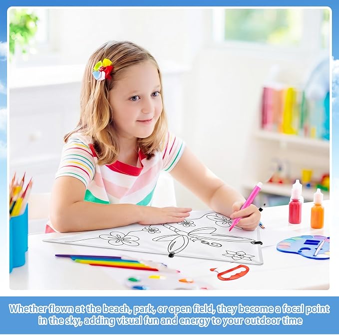 Syhood 60 Pcs DIY Coloring Kites Kit - Image 5