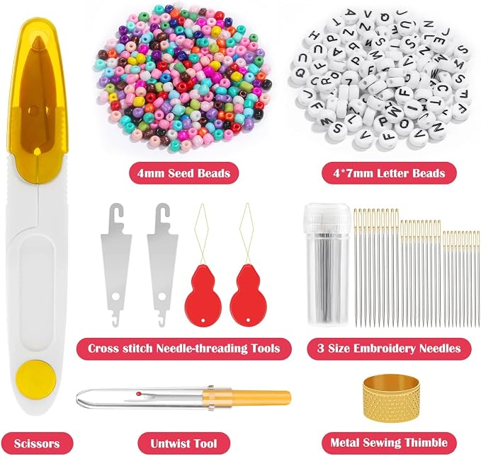 PAXCOO 488Pcs String Bracelet Making Kit, Friendship Bracelet String Kit - Image 4