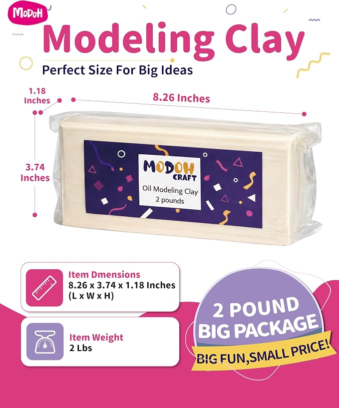 Modeling Clay Non Drying 2lb - Image 5