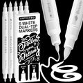 ARTISTRO 5 White Acrylic Paint Markers by ARTISTRO