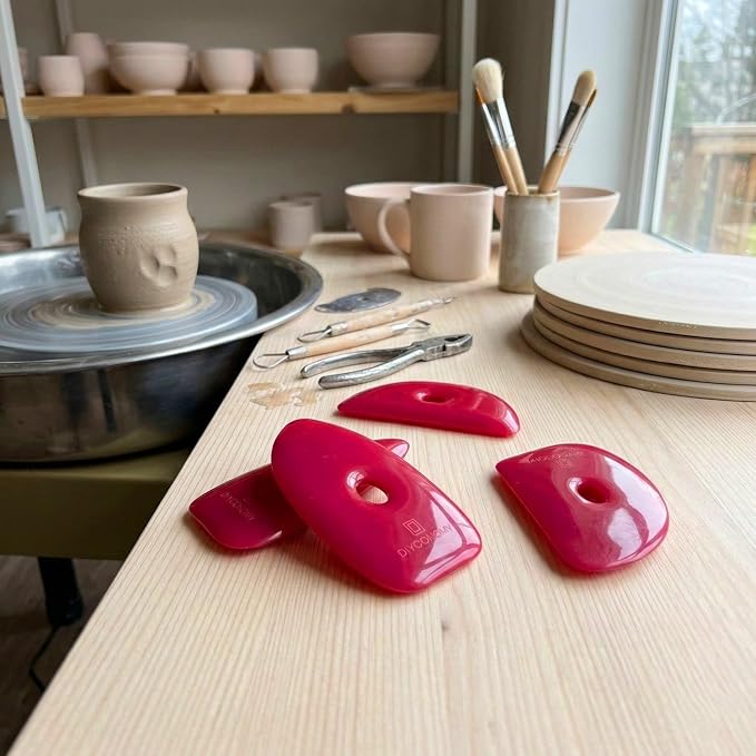 Diyoohomy 6pcs Soft Silicone Pottery Ribs - Image 8