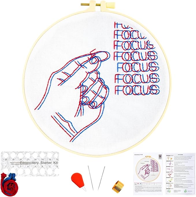 Crafmanoe Easy Hand Embroidery Kits by Unknown