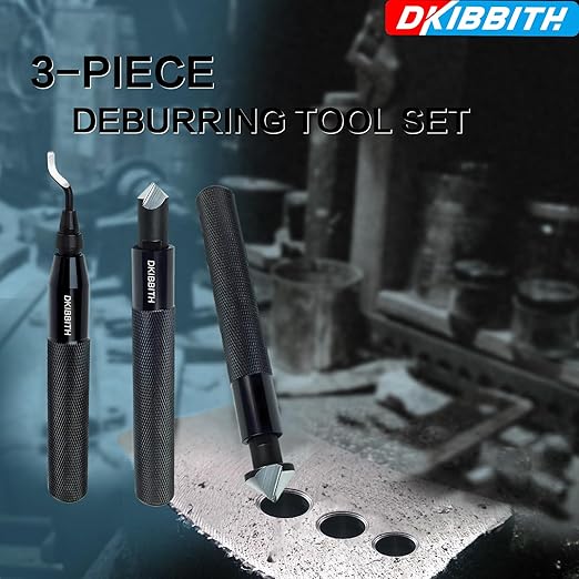 DKIBBITH 13-Piece Deburring Tool Set with 2 Countersinks & 11 Blades - Works on Metal, Resin, PVC, Copper, Plastic,3D Printed Edges - Plumbing & 3D Printing Burr Removal Reamer Tool.