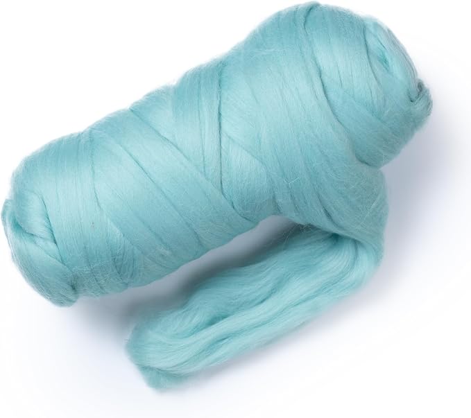 Colored Natural Wool roving, 1 lb. Best Wool by Kondoosnaturalfibers
