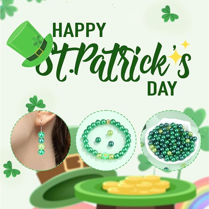 DUQGUHO 8mm St. Patrick's Day Beads - Image 3