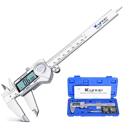 Kynup Digital Caliper 6 Inch Measuring Tool, Professional Stainless Steel by SunhpMallLLC