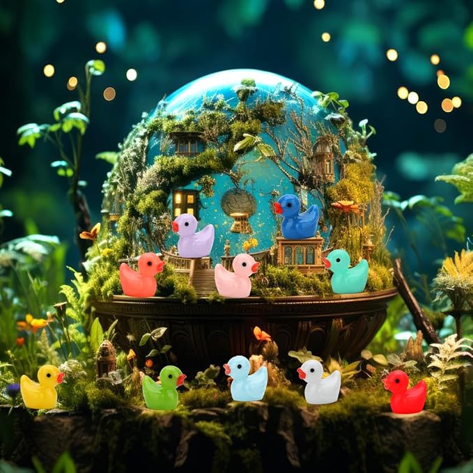 GWAHSA 240pcs Mini Ducks, Tiny Resin Duck Figurines Colorful Plastic Small - Image 6