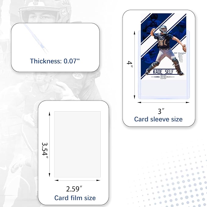 620 Card Sleeves Top Loaders for Cards, Premium Plastic Baseball Card Sleeves - Image 6