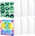 Threlaco 8 Pack Monoprinting Print Plates 6 x 6 Inch Reusable Silicone Plate by Threlaco