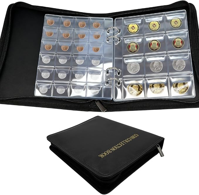 360 Pockets Coin Collection Book Holder by WinmistGlimpse