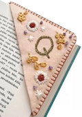 MOTEERLLU Personalized Hand Embroidered Corner Bookmark by MOTEERLLU