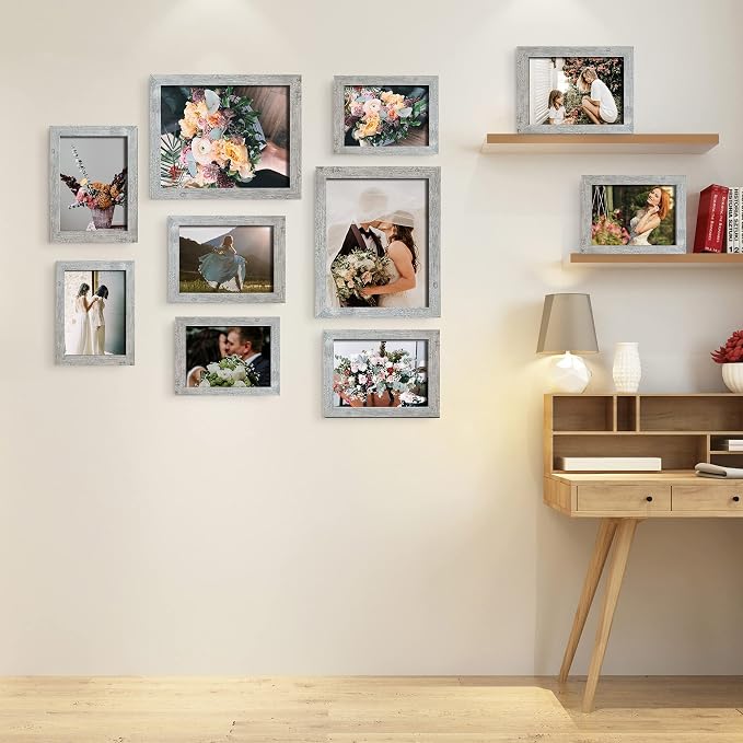 LUCKYLIFE Picture Frame Set 10-Pack, Gallery Wall Frame Collage - Image 3