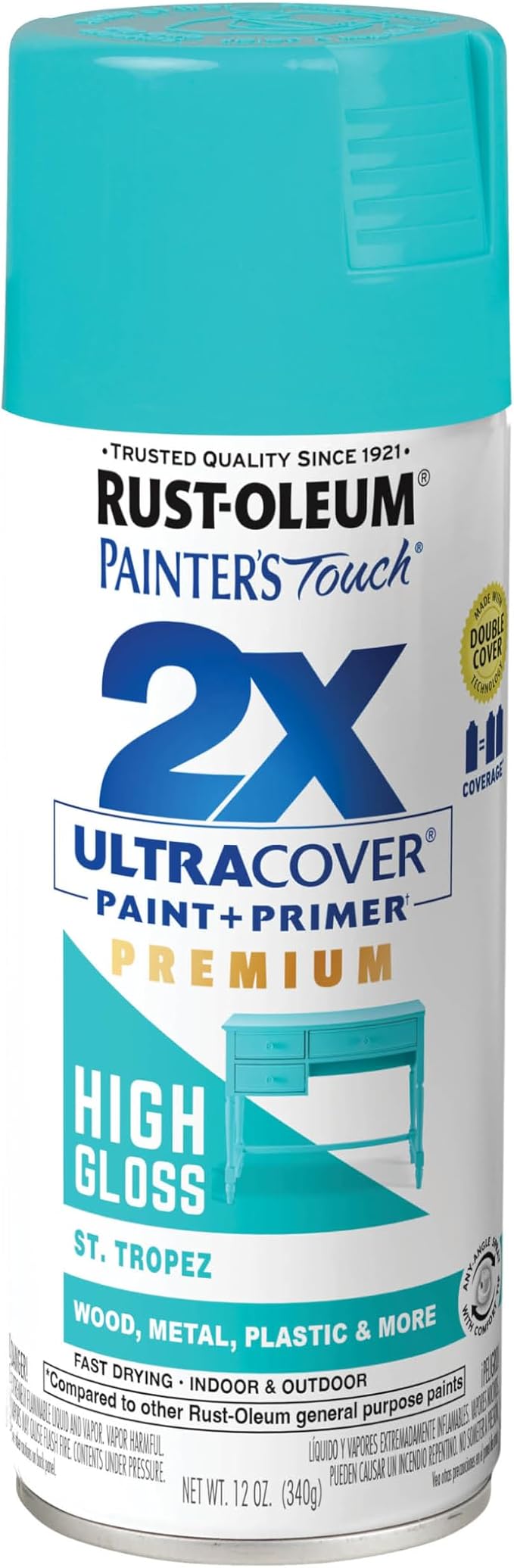 Rust-Oleum Painter's Touch 2X Ultra Cover Spray Paint, St. Tropez | Indoor and by Rust-Oleum