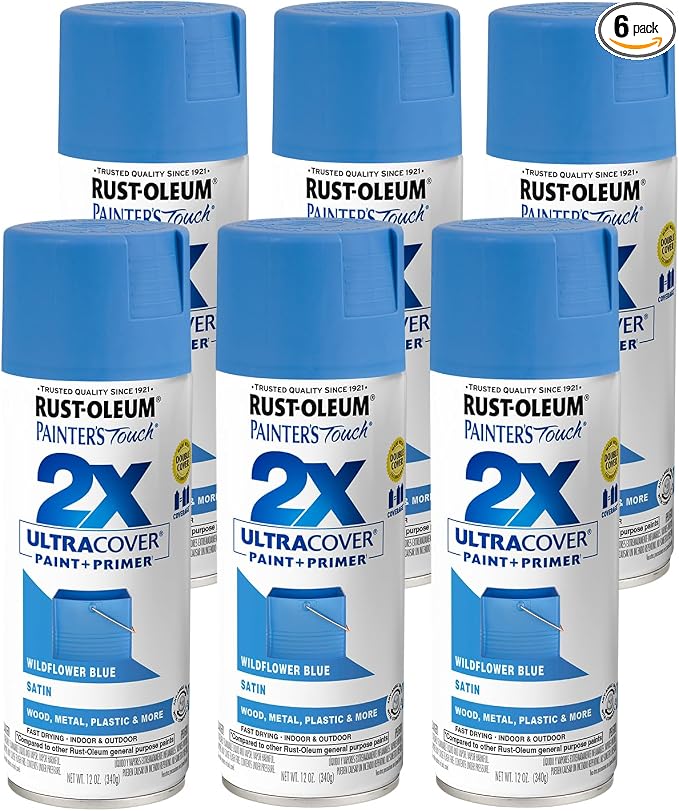 Rust-Oleum 334080-6PK Painter's Touch 2X Ultra Cover Spray Paint, 12 oz by Rust-Oleum