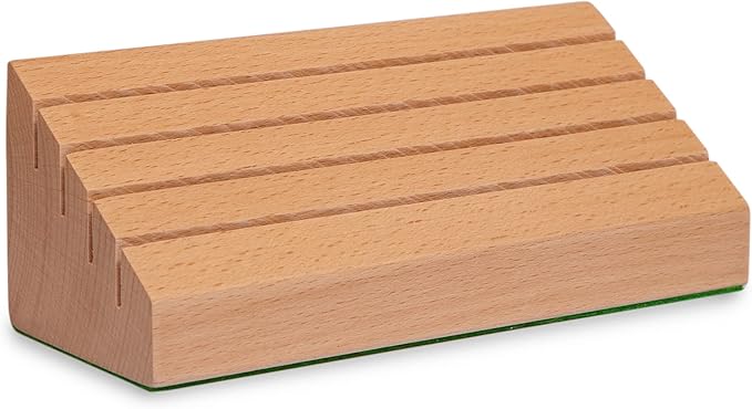 Black long Di fang Standard Size Solid Beech Playing Card Holder-2 Piece - Image 3