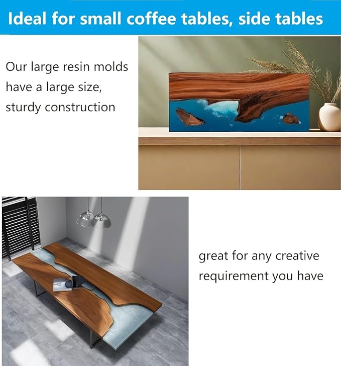 2Pcs Extra Large Reusable Epoxy Resin Table Mold - Image 7