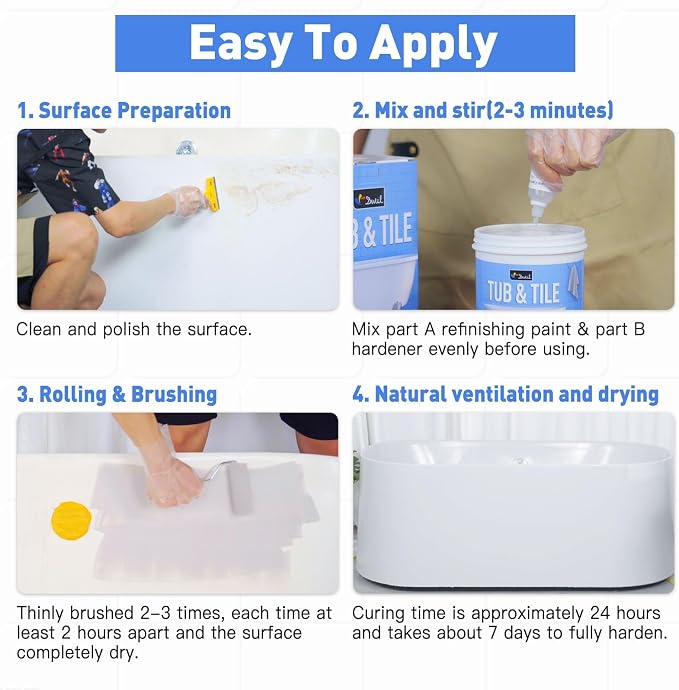 DWIL Tile Paint, Tub and Tile Refinishing Kit - Image 5