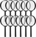 SenseYo 12 PCS Magnifying Glass 5X Mini Kids Magnifying Glass by SenseYo