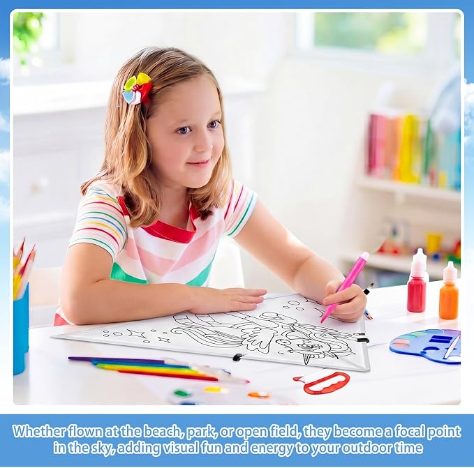 Syhood 60 Pcs DIY Coloring Kites Kit - Image 6