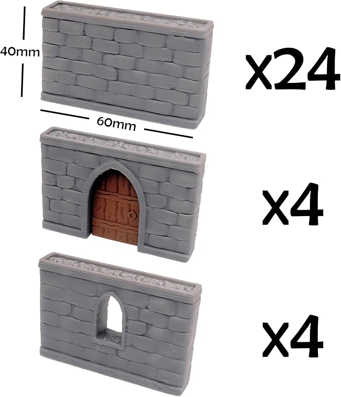 Dungeon Walls Modular DND Terrain Set - Image 2