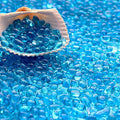 Glass Stones, 1Lb/460g Irregular Sea Glass Pebbles Non-Toxic Artificial Crystal by WAYBER