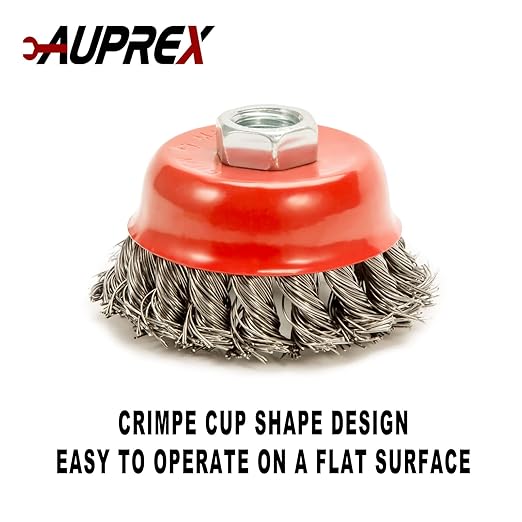 2 Pack Knotted Wire Cup Brush for Angle Grinders with 5/8 Inch | 11 UNC Threaded Arbor- 0.02 Inch Carbon Steel Wire for Rust,Corrosion,Paint Removal and Other Heavy-Duty Conditioning for Metals