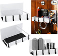 3 Pack Magnet Garage Organizer Magnetic Spice Rack for Refrigerator 20 lb Capacity Shelf Hanging Heavy Duty Magnetic Fridge Side for Organize Garage Tools (White)
