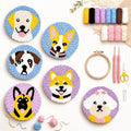 Punch Needle Coaster Kit for Adults Beginners, Easy Punch Embroidery Starter Set by PunchBloom
