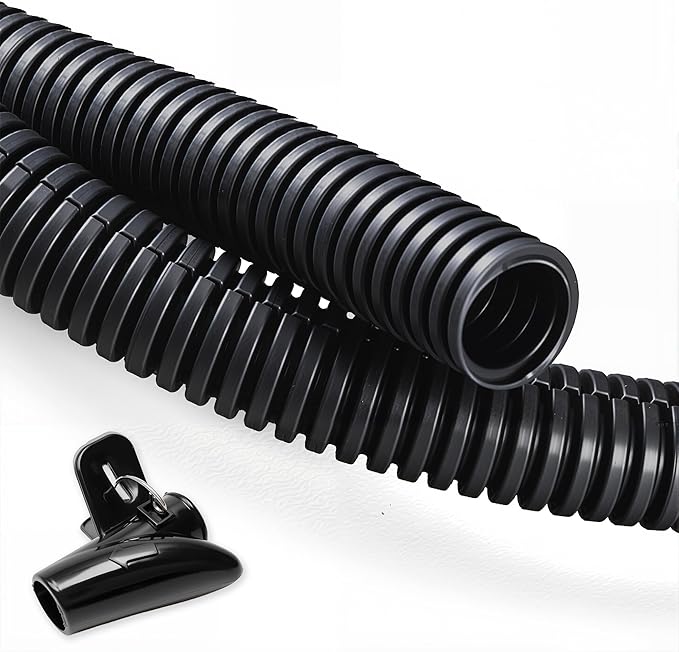 ZhiYo 20FT 1/2" Wire Loom Split Tubing, Flexible Cover, High Temperature Heat by ZhiYo